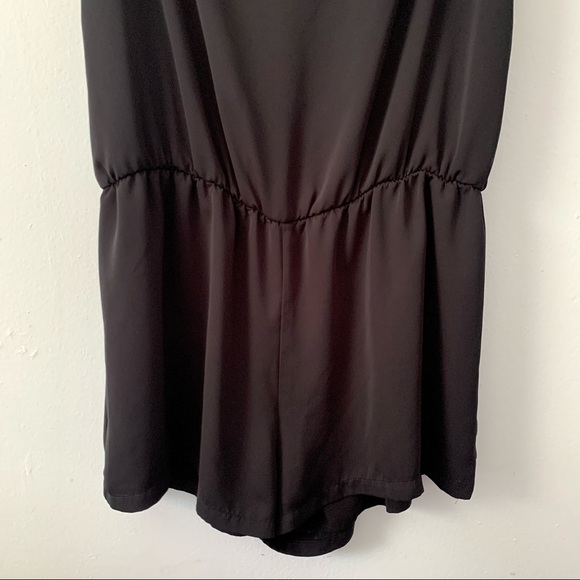 Amanda Uprichard Black Desiree Off Shoulder Romper - Picture 6 of 9